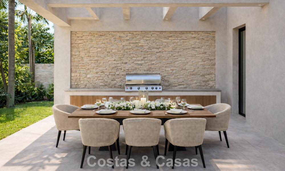 Nueva villa de lujo modernista en venta en primera línea de golf en Mijas, Costa del Sol 798135