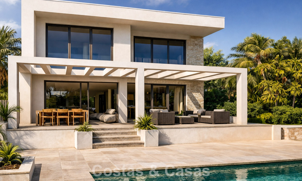 Fantástica villa en primera línea de golf con vistas fenomenales en venta en La Cala Golf Resort, Mijas, Costa del Sol 798137