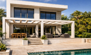 Fantástica villa en primera línea de golf con vistas fenomenales en venta en La Cala Golf Resort, Mijas, Costa del Sol 798137 