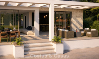 Fantástica villa en primera línea de golf con vistas fenomenales en venta en La Cala Golf Resort, Mijas, Costa del Sol 798141 