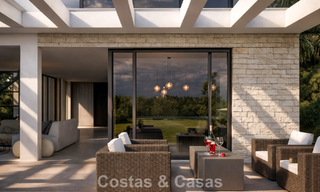 Fantástica villa en primera línea de golf con vistas fenomenales en venta en La Cala Golf Resort, Mijas, Costa del Sol 798142 
