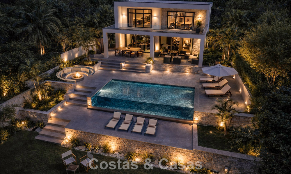 Fantástica villa en primera línea de golf con vistas fenomenales en venta en La Cala Golf Resort, Mijas, Costa del Sol 798147