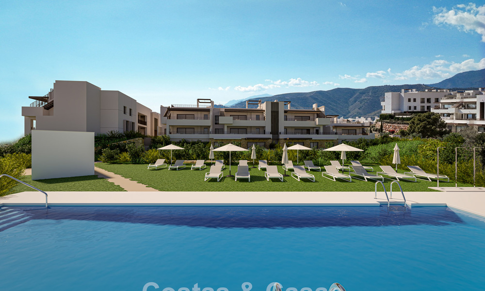 Apartamentos modernos de obra nueva con vistas espectaculares en venta cerca de Marbella, en la Costa del Sol 797138
