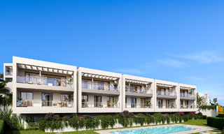 Reventa – Moderna casa adosada de diseño de obra nueva en venta, en zona de playa en Elviria – al este de Marbella 797044 