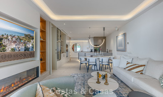 Apartamento de lujo con vistas al mar en primera línea de playa en la New Golden Mile entre Marbella y Estepona 797464 