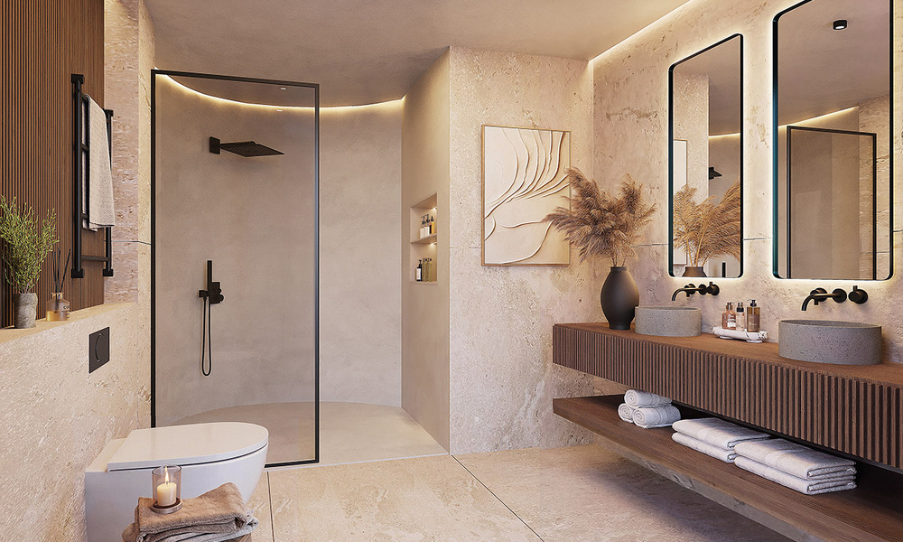 Lanzamiento! Innovadoras villas adosadas en venta con piscina privada en una urbanización muy deseada en Fuengirola, Costa del Sol 797354