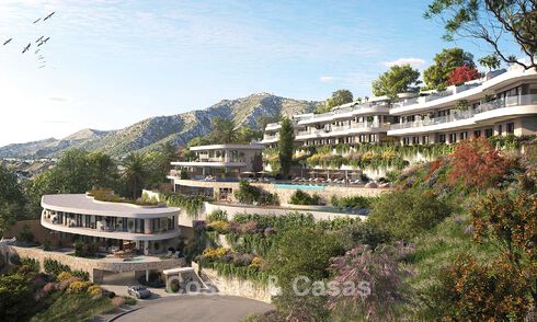 Lanzamiento! Innovadoras villas adosadas en venta con piscina privada en una urbanización muy deseada en Fuengirola, Costa del Sol 797355