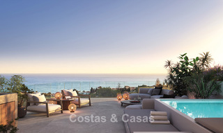 Lanzamiento! Innovadoras villas adosadas en venta con piscina privada en una urbanización muy deseada en Fuengirola, Costa del Sol 797364 