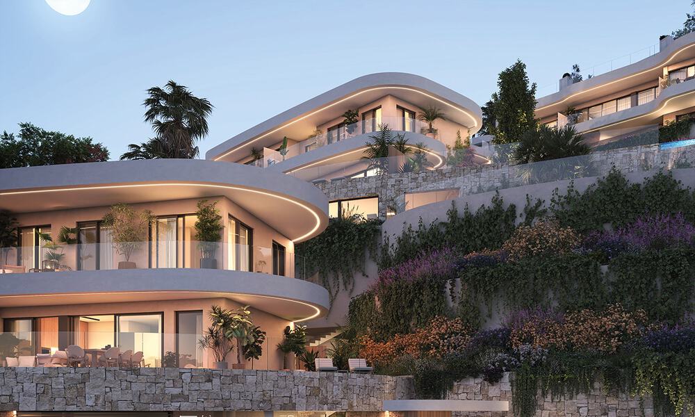 Lanzamiento! Innovadoras villas adosadas en venta con piscina privada en una urbanización muy deseada en Fuengirola, Costa del Sol 797368