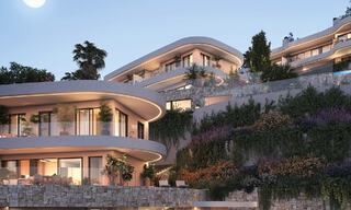 Lanzamiento! Innovadoras villas adosadas en venta con piscina privada en una urbanización muy deseada en Fuengirola, Costa del Sol 797368 