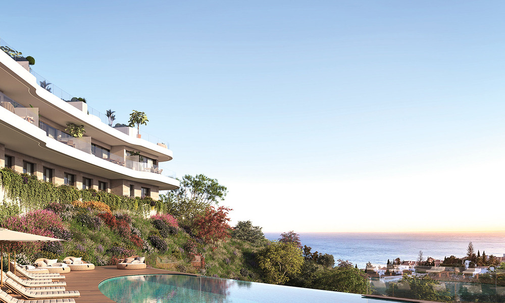 Lanzamiento! Innovadoras villas adosadas en venta con piscina privada en una urbanización muy deseada en Fuengirola, Costa del Sol 797370