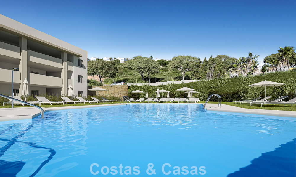 Apartamentos contemporáneos de lujo de obra nueva con encantadoras vistas al mar en venta en Manilva, Costa del Sol 797562