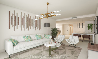 Apartamentos contemporáneos de lujo de obra nueva con encantadoras vistas al mar en venta en Manilva, Costa del Sol 797566 