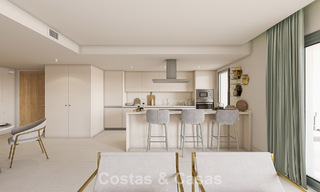 Apartamentos contemporáneos de lujo de obra nueva con encantadoras vistas al mar en venta en Manilva, Costa del Sol 797567 