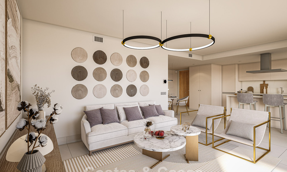 Apartamentos contemporáneos de lujo de obra nueva con encantadoras vistas al mar en venta en Manilva, Costa del Sol 797569
