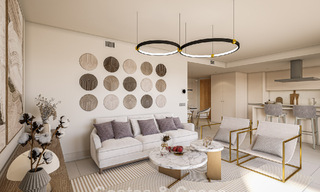 Apartamentos contemporáneos de lujo de obra nueva con encantadoras vistas al mar en venta en Manilva, Costa del Sol 797569 