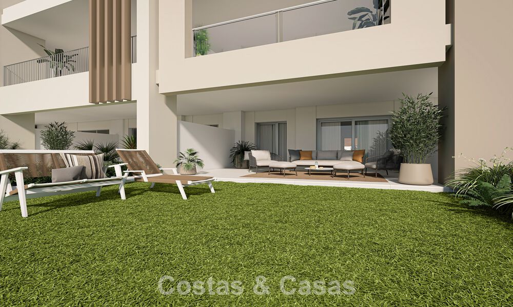 Apartamentos contemporáneos de lujo de obra nueva con encantadoras vistas al mar en venta en Manilva, Costa del Sol 797570