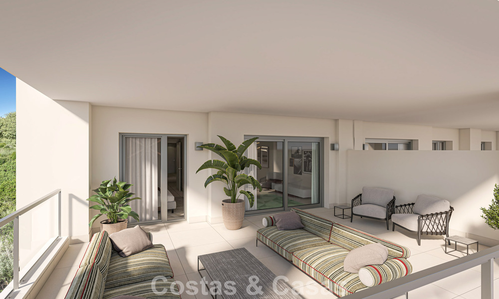 Apartamentos contemporáneos de lujo de obra nueva con encantadoras vistas al mar en venta en Manilva, Costa del Sol 797580