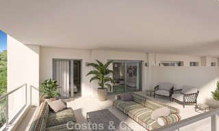 Apartamentos contemporáneos de lujo de obra nueva con encantadoras vistas al mar en venta en Manilva, Costa del Sol 797580 