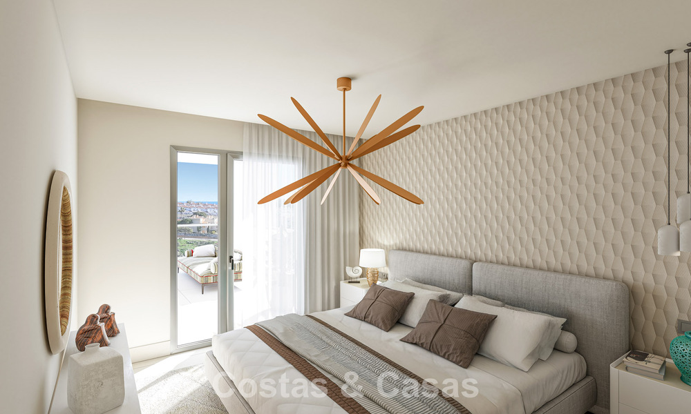 Apartamentos contemporáneos de lujo de obra nueva con encantadoras vistas al mar en venta en Manilva, Costa del Sol 797581