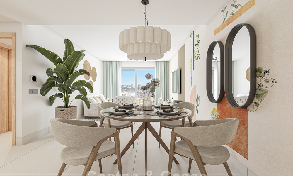 Apartamentos contemporáneos de lujo de obra nueva con encantadoras vistas al mar en venta en Manilva, Costa del Sol 797582