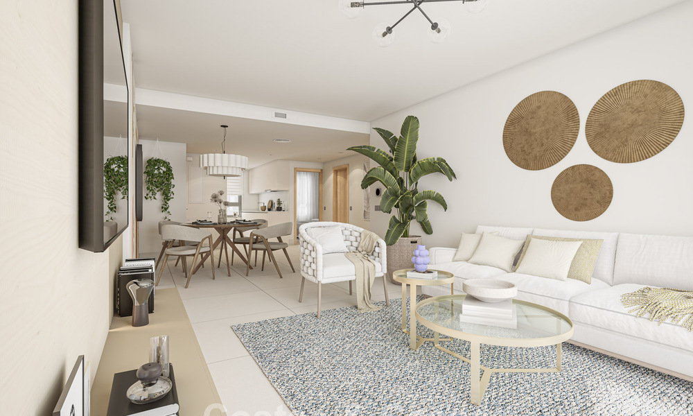 Apartamentos contemporáneos de lujo de obra nueva con encantadoras vistas al mar en venta en Manilva, Costa del Sol 797584
