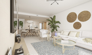 Apartamentos contemporáneos de lujo de obra nueva con encantadoras vistas al mar en venta en Manilva, Costa del Sol 797584 