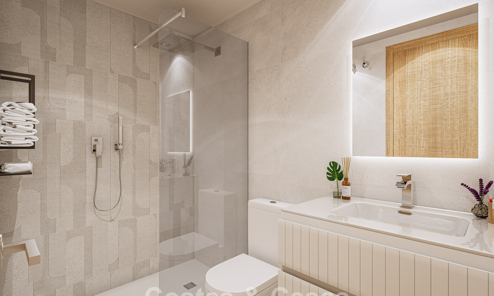 Apartamentos contemporáneos de lujo de obra nueva con encantadoras vistas al mar en venta en Manilva, Costa del Sol 797586
