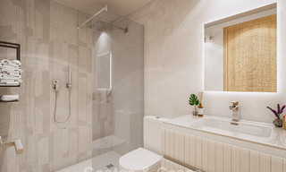 Apartamentos contemporáneos de lujo de obra nueva con encantadoras vistas al mar en venta en Manilva, Costa del Sol 797586 