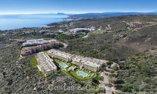 Apartamentos contemporáneos de lujo de obra nueva con encantadoras vistas al mar en venta en Manilva, Costa del Sol 797589 