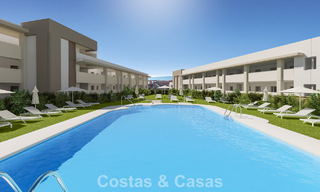 Apartamentos contemporáneos de lujo de obra nueva con encantadoras vistas al mar en venta en Manilva, Costa del Sol 797592 