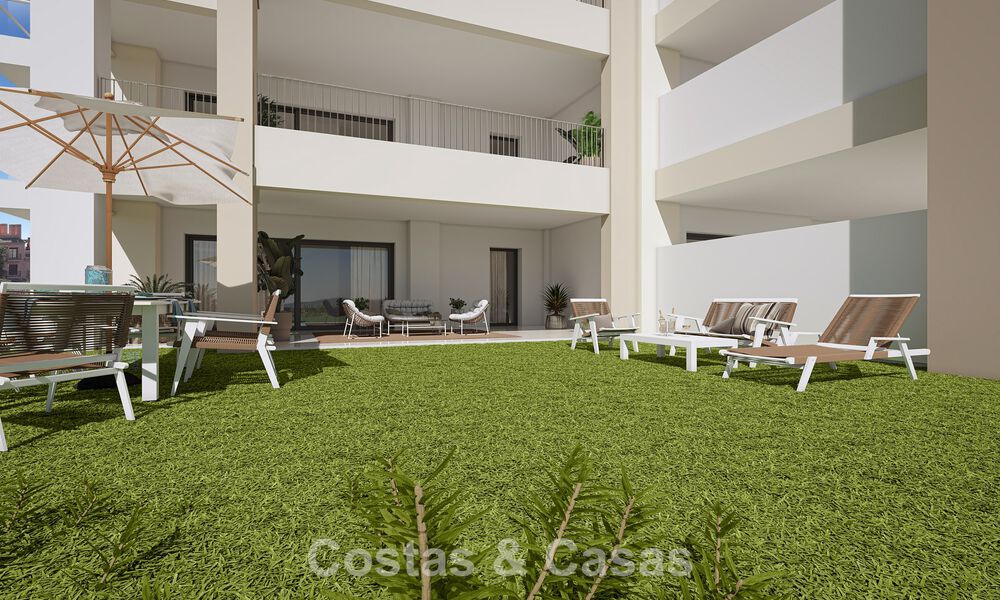 Apartamentos contemporáneos de lujo de obra nueva con encantadoras vistas al mar en venta en Manilva, Costa del Sol 797594