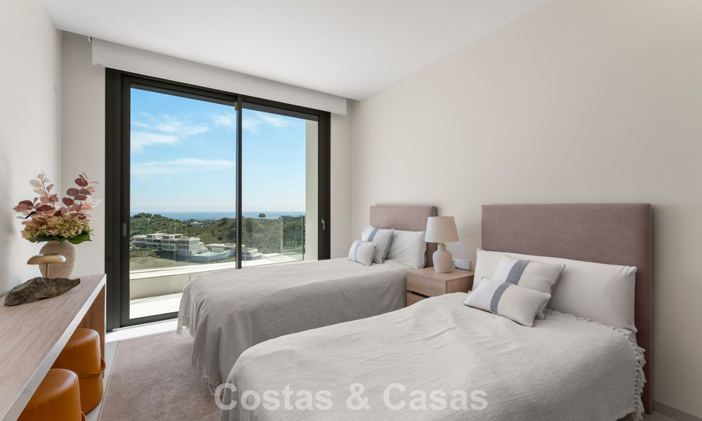 Ático de lujo luminoso y contemporáneo en venta con vistas al mar en las colinas de La Quinta Resort en Marbella - Benahavís 797683
