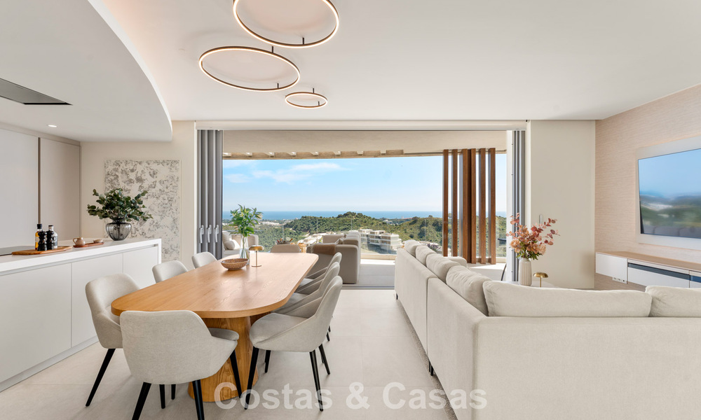 Ático de lujo luminoso y contemporáneo en venta con vistas al mar en las colinas de La Quinta Resort en Marbella - Benahavís 797689