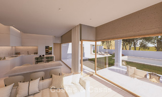 Proyecto de villa de obra nueva en venta junto a un campo de golf cerca del centro de Estepona 798386 
