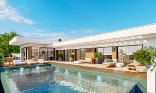 Proyecto de villa de lujo en venta en primera línea de golf en Casares, Costa del Sol 798381 