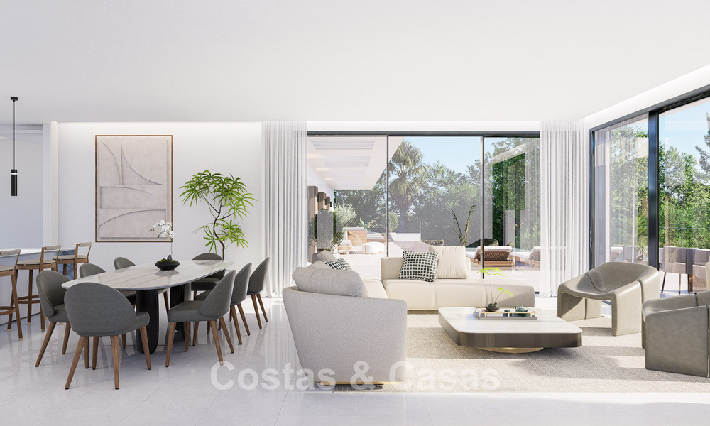 Proyecto de villa de lujo en venta en primera línea de golf en Casares, Costa del Sol 798382