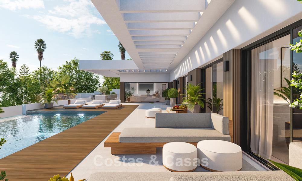 Proyecto de villa de lujo en venta en primera línea de golf en Casares, Costa del Sol 798384