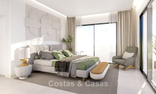 Villa exclusiva de obra nueva en venta a pocos minutos de la playa y de los campos de golf en Casares, Costa del Sol 798515 