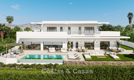 Villa exclusiva de obra nueva en venta a pocos minutos de la playa y de los campos de golf en Casares, Costa del Sol 798516
