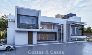 Villa moderna exclusiva en construcción en venta en Guadalmina Baja, Marbella 798828 