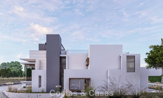 Villa moderna exclusiva en construcción en venta en Guadalmina Baja, Marbella 798833 