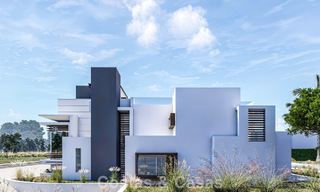 Villa moderna exclusiva en construcción en venta en Guadalmina Baja, Marbella 798835 