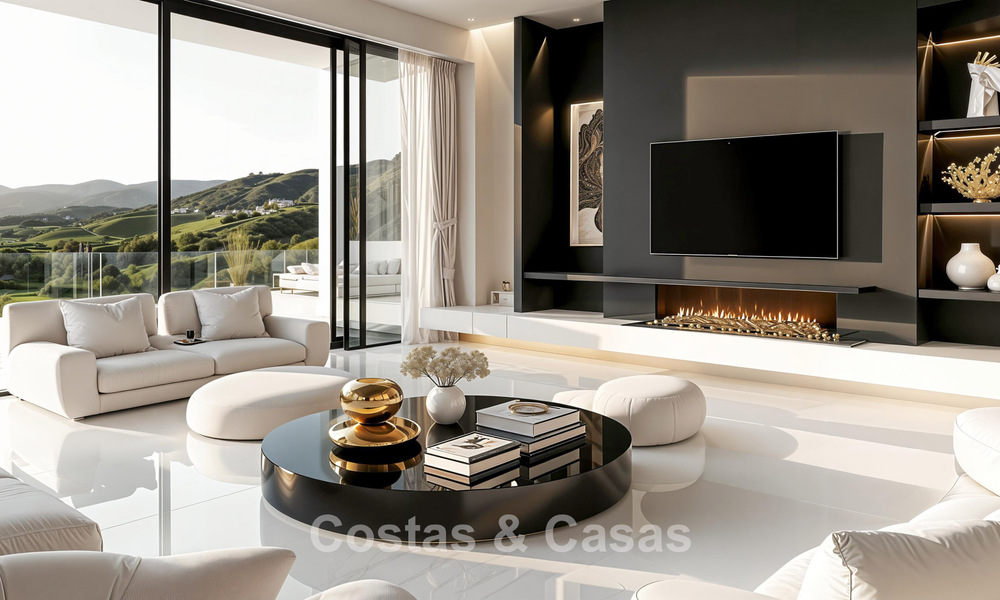 Villa moderna exclusiva con vistas panorámicas en venta en La Cala Golf, Mijas, Costa del Sol 798923