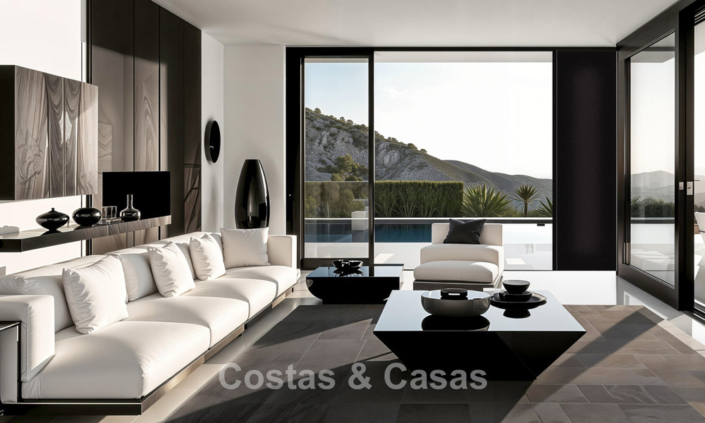 Villa moderna exclusiva con vistas panorámicas en venta en La Cala Golf, Mijas, Costa del Sol 798924
