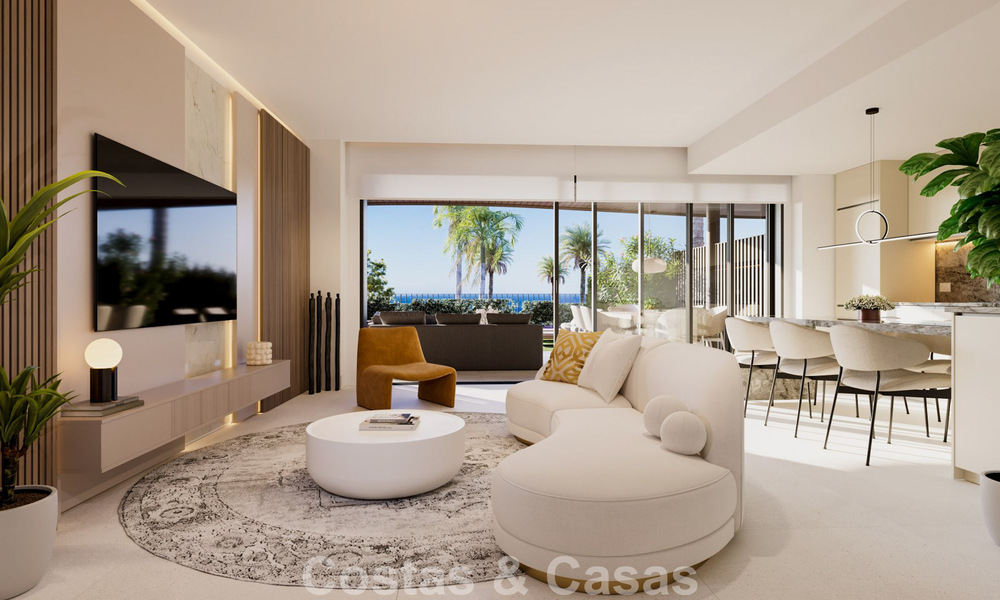 Modernos y lujosos apartamentos de obra nueva con impresionantes vistas al mar en venta en Fuengirola, Costa del Sol 798979