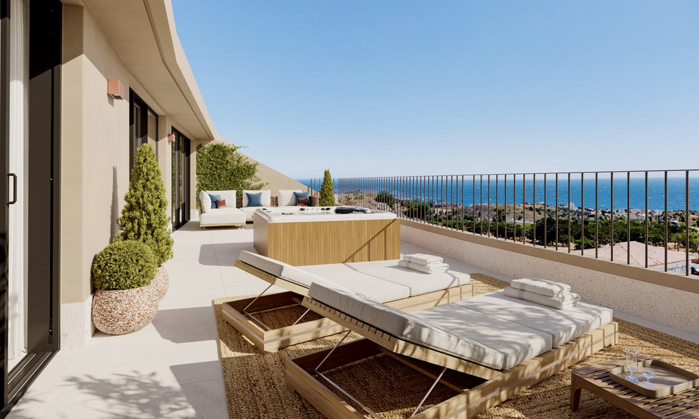 Modernos y lujosos apartamentos de obra nueva con impresionantes vistas al mar en venta en Fuengirola, Costa del Sol 798983