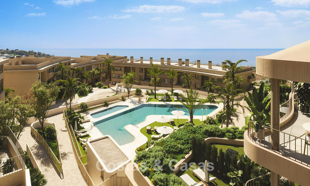 Modernos y lujosos apartamentos de obra nueva con impresionantes vistas al mar en venta en Fuengirola, Costa del Sol 798986