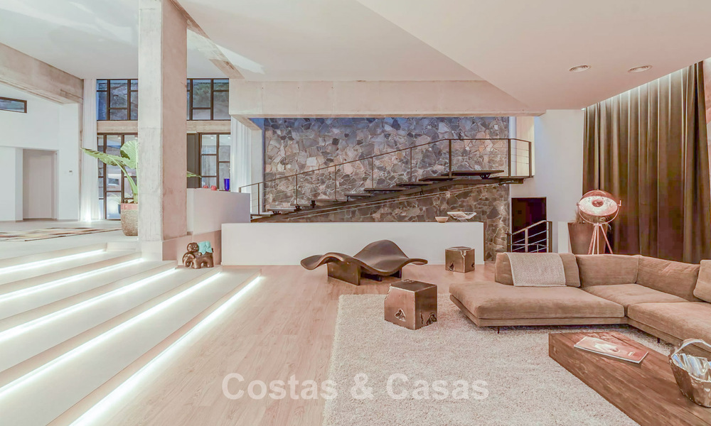 Villa de lujo avanzada con vistas panorámicas al mar en venta en las colinas de Marbella - Benahavís 798943