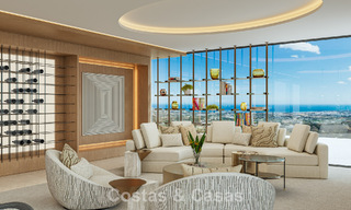 Villa de lujo de diseño con vistas panorámicas al mar en venta en un exclusivo resort de golf cerrado en Marbella - Benahavís 799036 